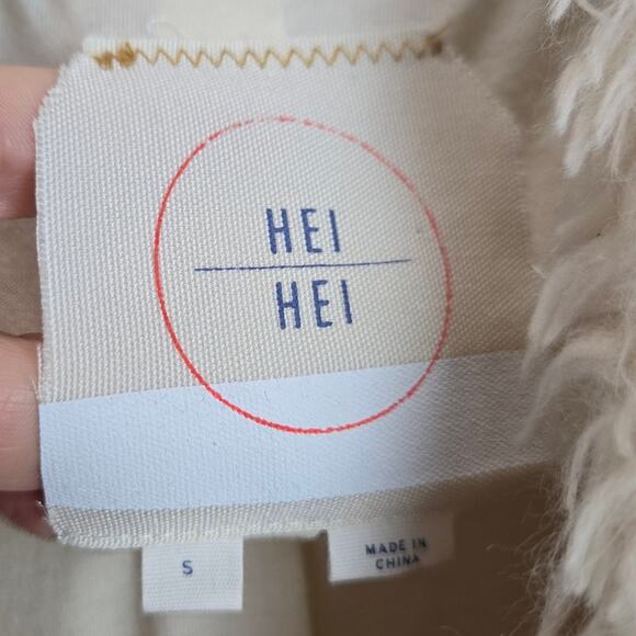 Hei Hei Anthropologie Sherpa Furry Long Line Vest Sweater Layering Western Small - Picture 3 of 10
